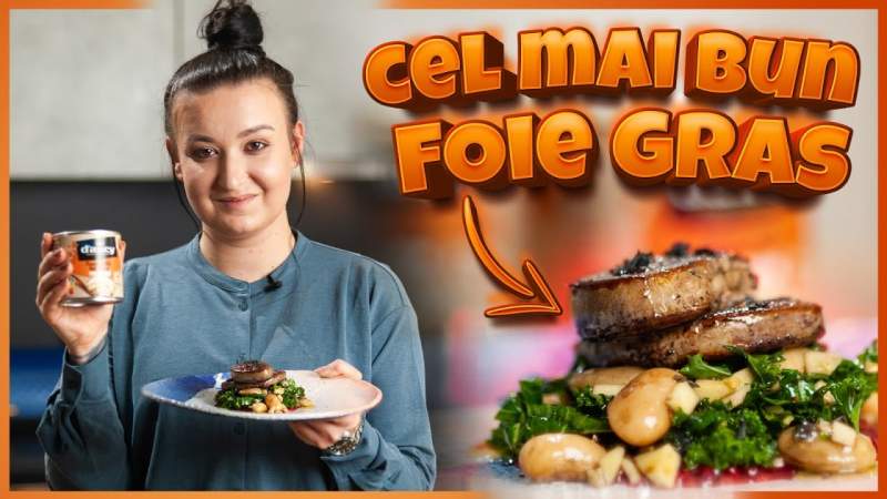 Foie gras de rață cu fasole albă