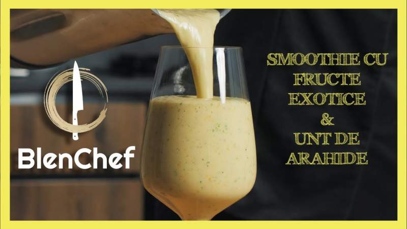 Smoothie de fructe și unt de arahide
