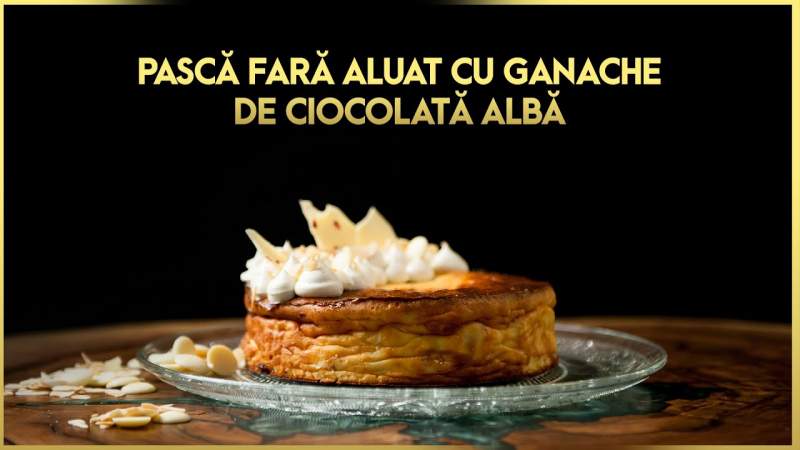 Pască fară aluat cu ganache de ciocolată albă