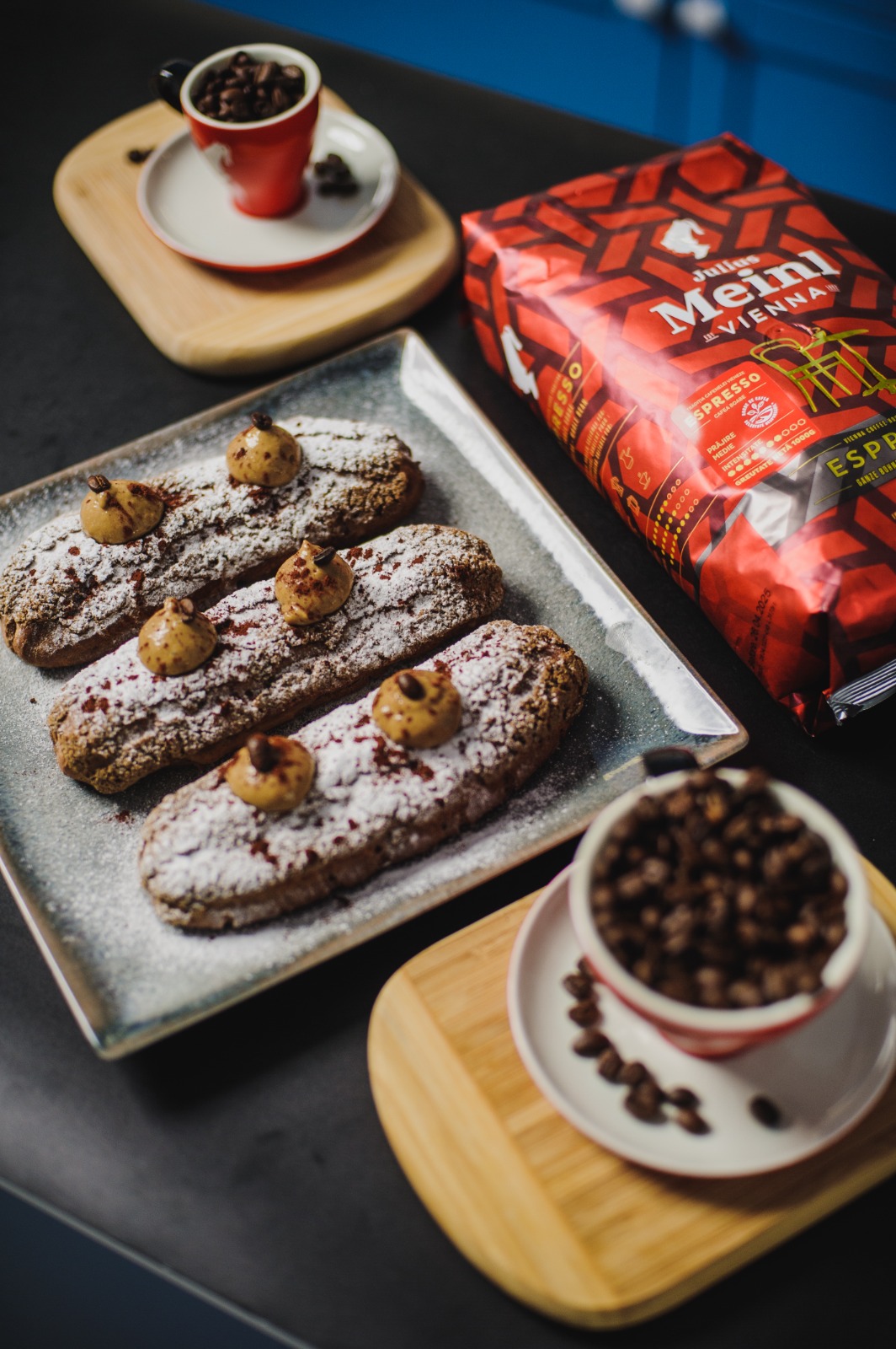 Eclere Franțuzești - cu cafea arabica Julius Meinl